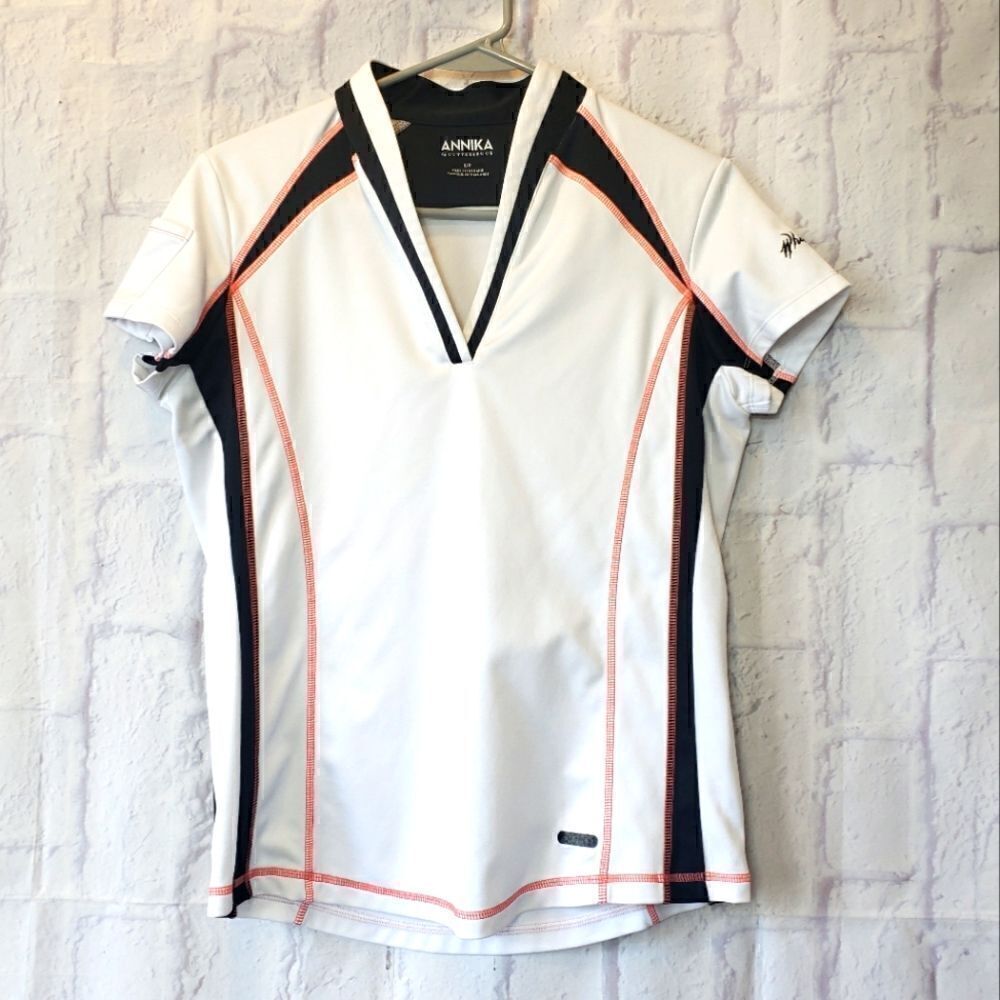 ANNIKA CUTTER & BUCK Golf V-neck Top Shirt